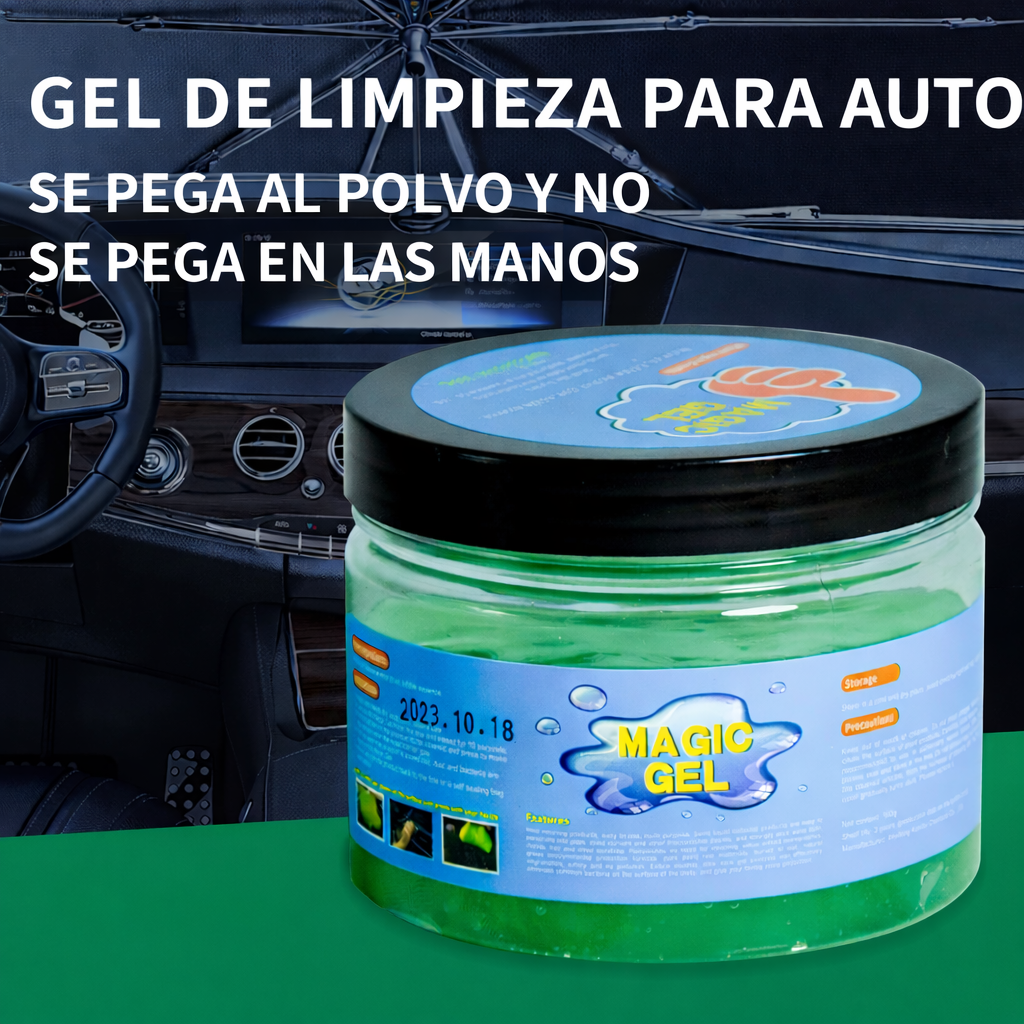 Gel Profesional para Auto – Elimina Polvo, Grasa y Suciedad en Cada Rincón