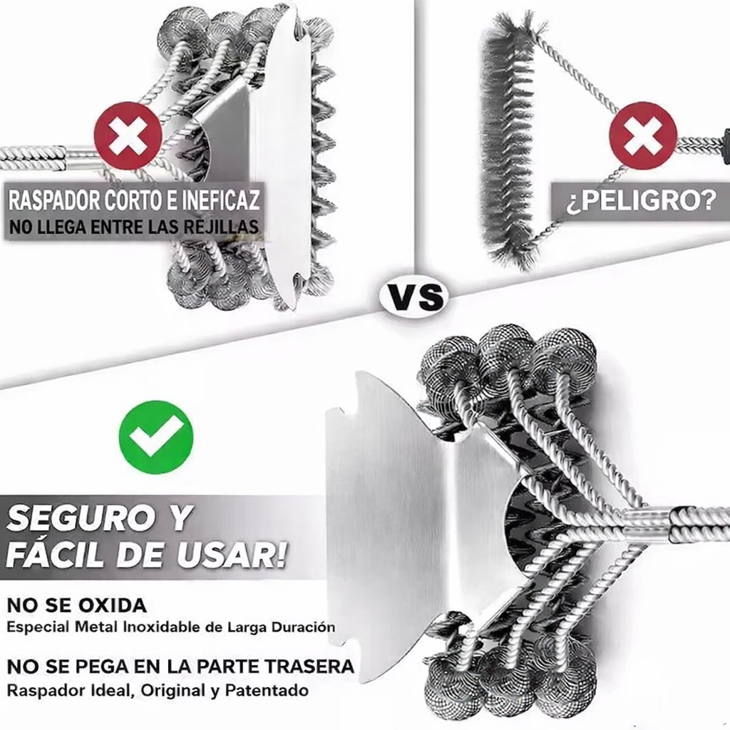 Limpiador de Parrilla Premium – Limpieza Profunda sin Rayar